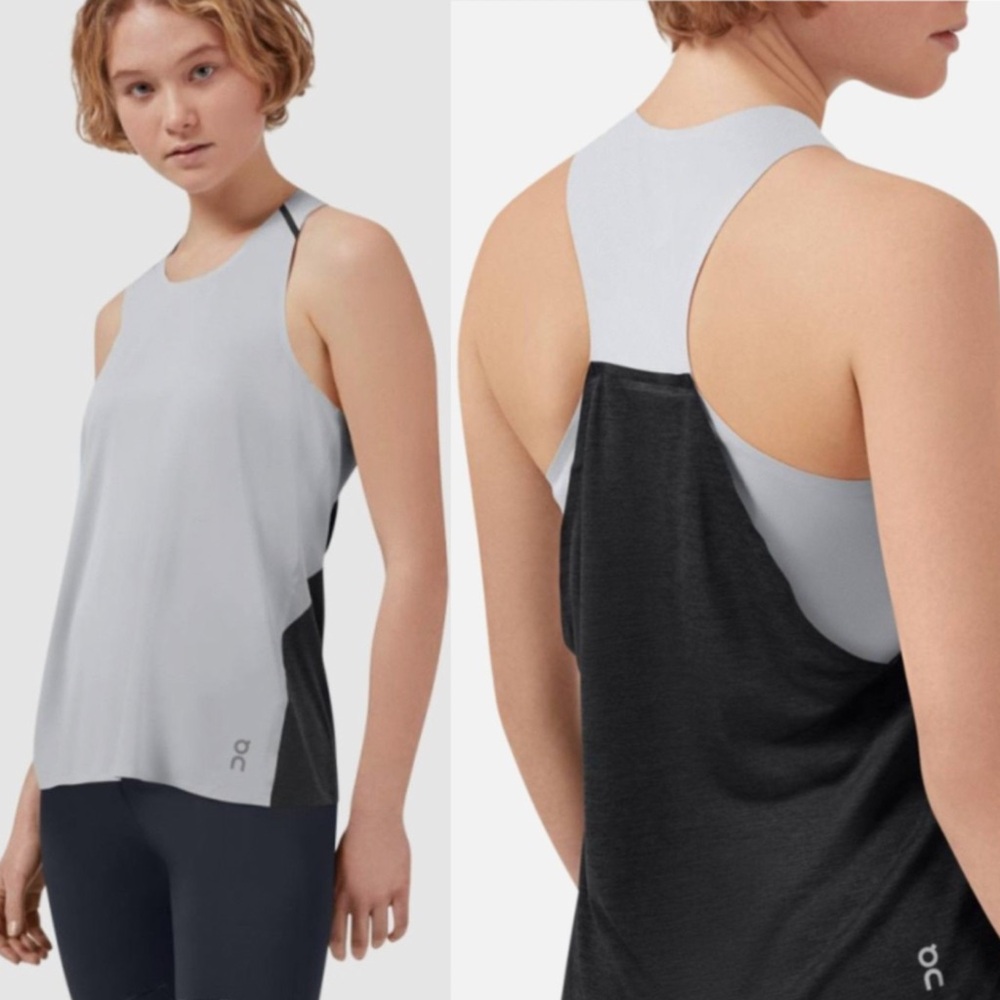 ON RUNNING Tank-T Running Tank Top Size Medium Glacier Black Size Medium